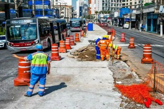 SP avança com obras de requalificação na Avenida Santo Amaro