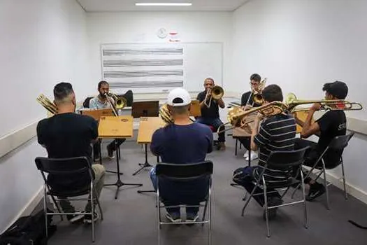 Octeto de trombones da Escola de Música do Ibirapuera se apresenta no Parque Ibirapuera