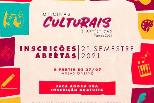 Diadema abre inscrições para oficinas culturais; saiba como participar