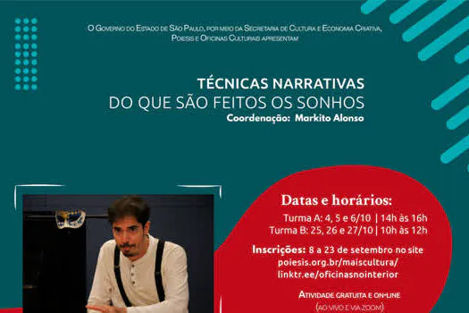 Ribeirão Pires e Instituto Poieis promovem oficinas culturais online