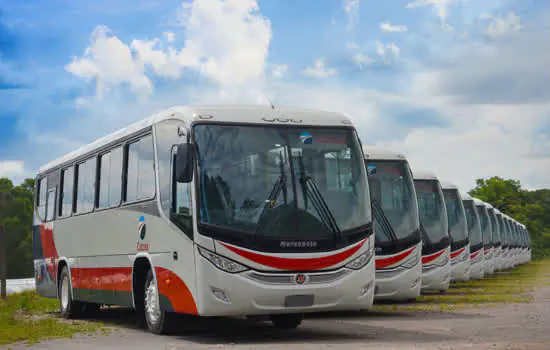 Marcopolo e Mercedes-Benz entregam 102 novos ônibus para a C.U.T.C.S.A