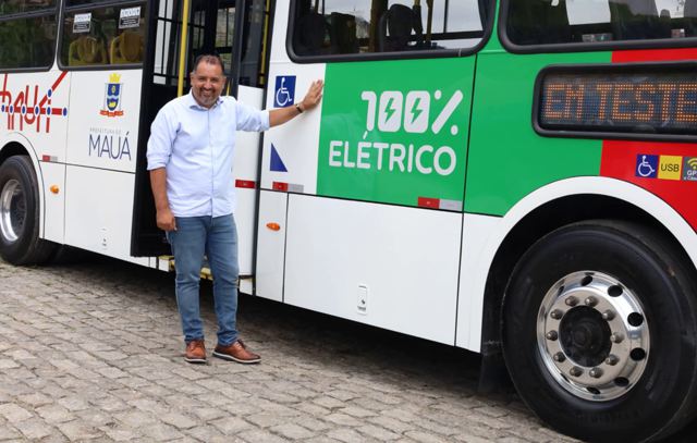 Primeiro ônibus 100% elétrico de Mauá começa a circular nesta segunda-feira (27/01)