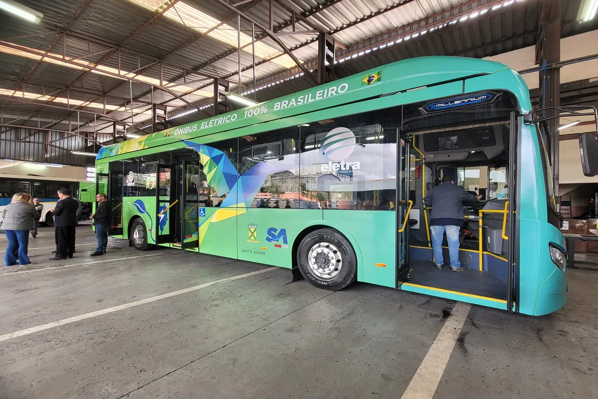 Prefeitura de Santo André anuncia investimento em frota de ônibus 100% elétrico