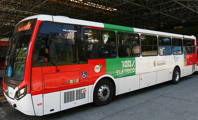 Ônibus elétricos são incorporados a frota de Diadema