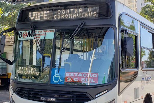 Transporte coletivo de São Caetano está pronto para receber passageiros com máscaras