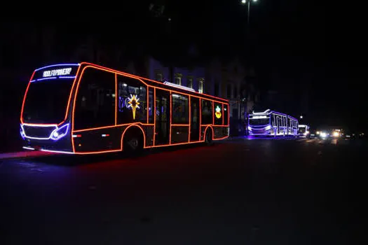 São Paulo terá ônibus iluminados para celebrar a chegada do Natal