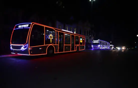 São Paulo terá ônibus iluminados para celebrar a chegada do Natal