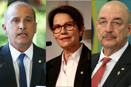 Ministros Onyx, Tereza Cristina e Terra são exonerados para tomar posse na Câmara