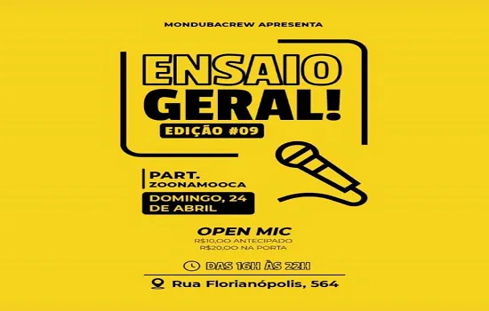 Domingo é dia de ‘Open mic’ com Dekão