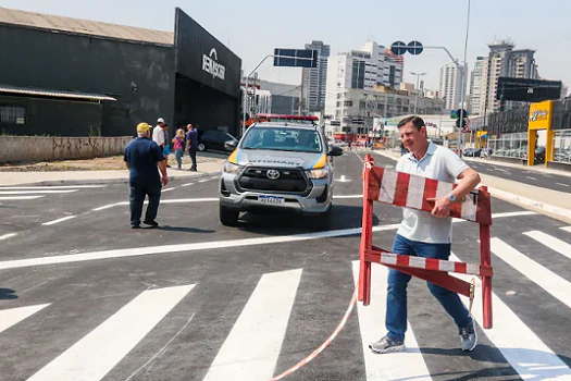 Prefeito Orlando Morando inaugura complexo viário que liga Av. Prestes Maia à Via Anchieta