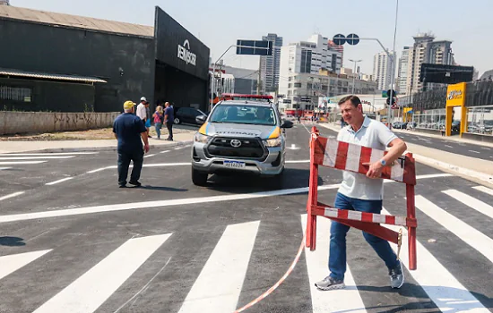 Prefeito Orlando Morando inaugura complexo viário que liga Av. Prestes Maia à Via Anchieta