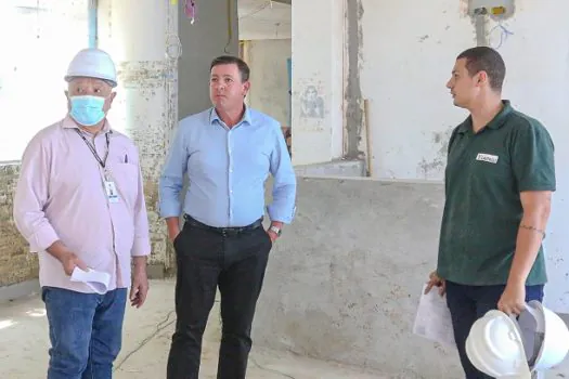 Em São Bernardo, futuro Hospital Municipal de Olhos atinge 70% de obras concluídas