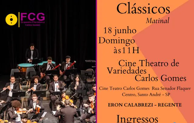 Orquestra Filarmônica Carlos Gomes apresenta Clássico Matinal