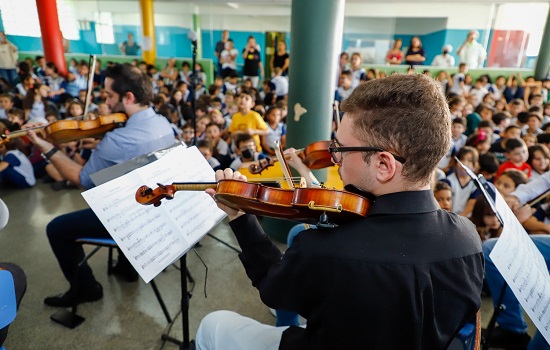 Escolas de São Caetano festejam Mês das Crianças com apresentação de Orquestra Filarmônica