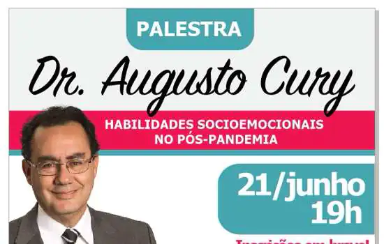 Escritor Augusto Cury ministra palestra no Colégio Singular Santo André