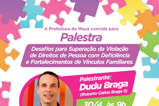 Dudu Braga realiza palestra gratuita em Mauá nesta terça-feira (30)