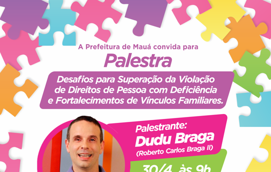 Dudu Braga realiza palestra gratuita em Mauá nesta terça-feira (30)