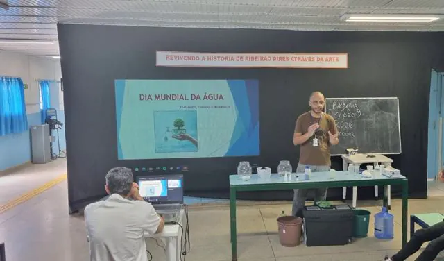 Ribeirão Pires realiza a ação do Dia Mundial d’Água em escolas municipais