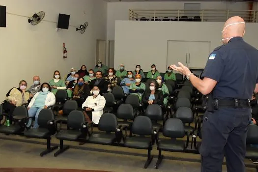 GCM de Santo André realiza palestra para funcionários do Hospital da Mulher