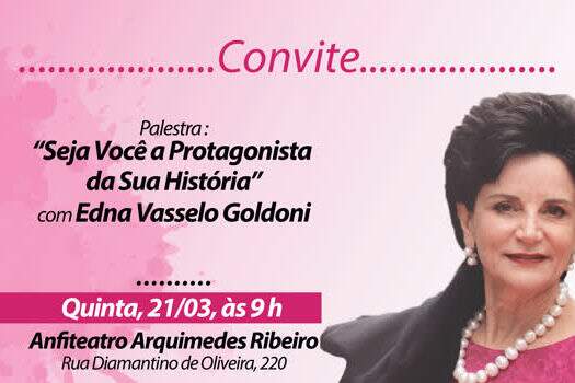Ribeirão Pires promove palestra “Seja você a protagonista da sua história”
