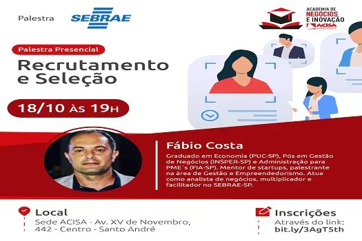 ACISA e SEBRAE promovem oficina voltada para recrutamento e seleção