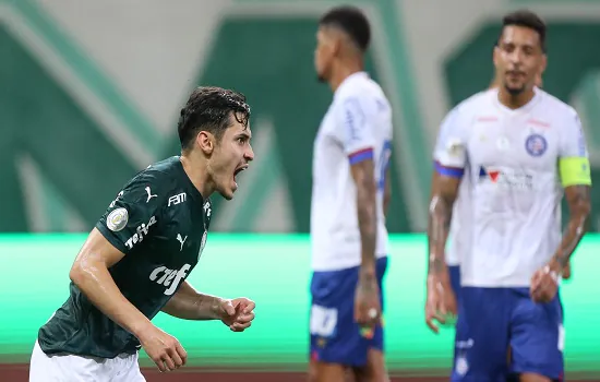 Palmeiras faz ótimo primeiro tempo e vence com facilidade o Bahia