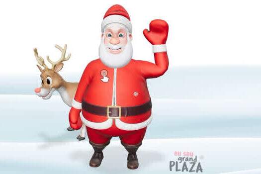 Grand Plaza Shopping cria Papai Noel 3D inspirado em tecnologia do Google
