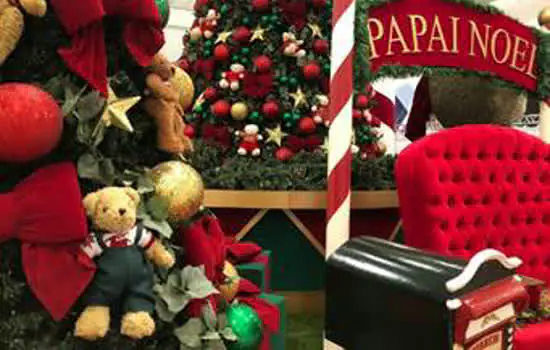 “Natal do Bem” do Golden Square Shopping traz trenzinho do Papai Noel e urso gigante