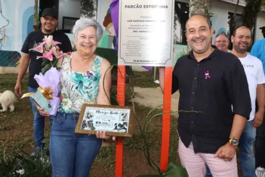 Ribeirão Pires homenageia tutora do Estopinha