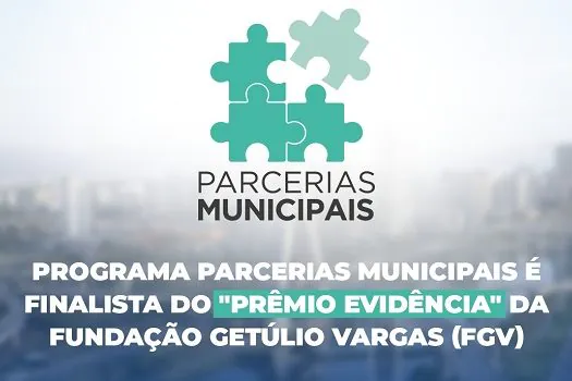 Programa Parcerias Municipais é finalista do Prêmio Evidência, da Fundação Getúlio Vargas