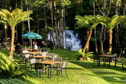 Parque da Cerveja inaugura Biergarten próximo à cachoeira