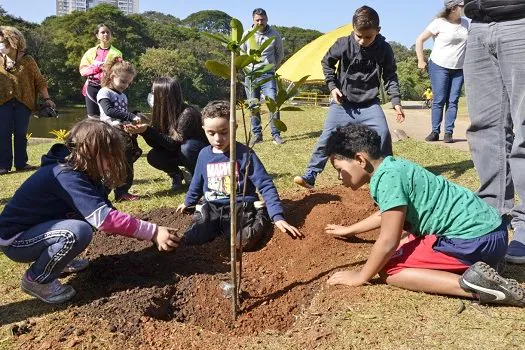 No Dia do Meio Ambiente, Parque Central tem plantio de árvores nativas da Mata Atlântica