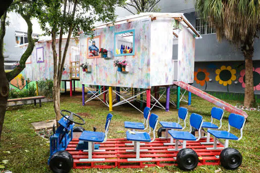 Escola de São Caetano inaugura parque infantil construído por APM