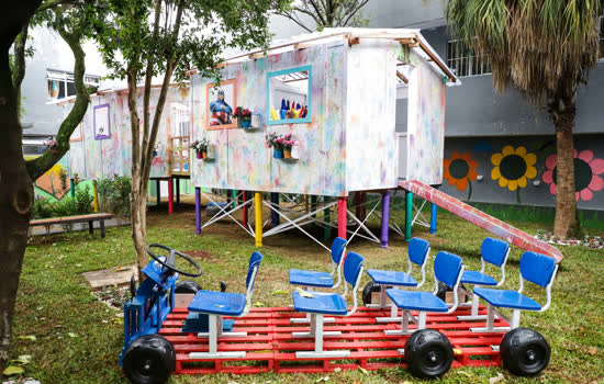 Escola de São Caetano inaugura parque infantil construído por APM