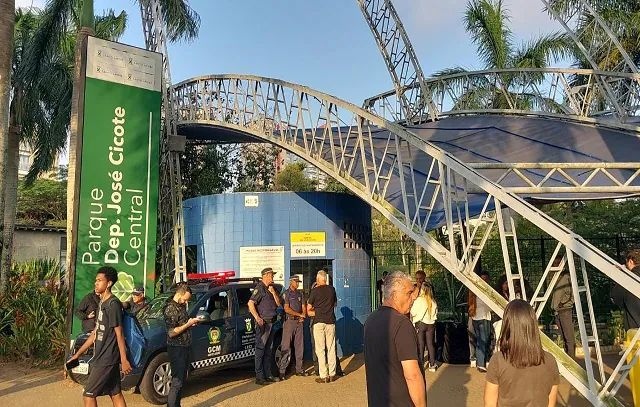 Santo André começa a modernizar iluminação do Parque Central_x000D_