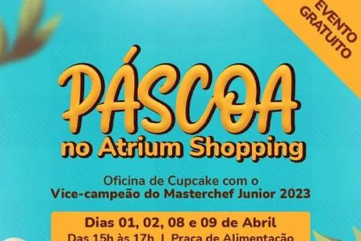 Páscoa: Vice-campeão do Master Chef Júnior ensina a fazer cupcakes no Atrium Shopping