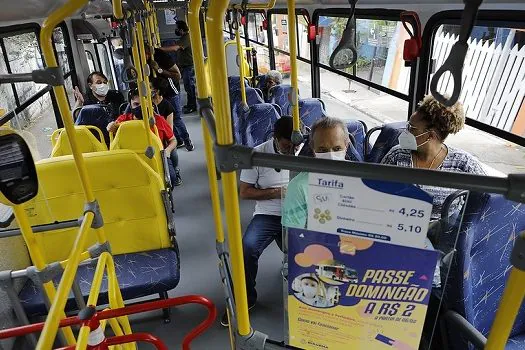 Passe Domingão aumenta em 42% circulação no transporte de Diadema