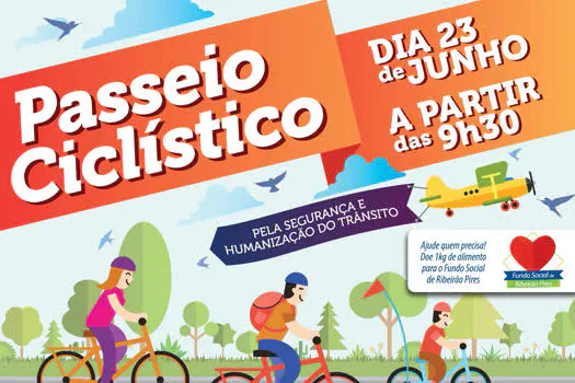 Ribeirão Pires terá passeio ciclístico no dia 23 de junho