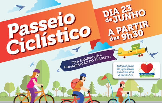 Ribeirão Pires terá passeio ciclístico no dia 23 de junho