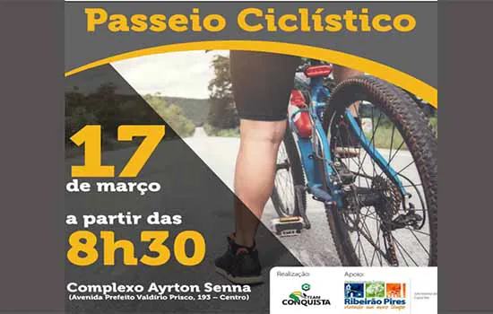 Ribeirão Pires recebe passeio ciclístico no próximo domingo (17)