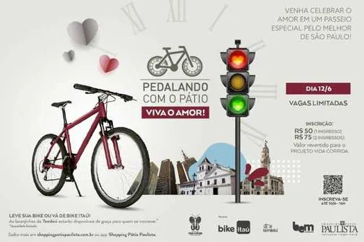 Shopping Pátio Paulista promove passeio ciclístico com a temática Dia dos Namorados