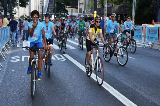 Passeio ciclístico comemora os 469 anos da cidade de São Paulo