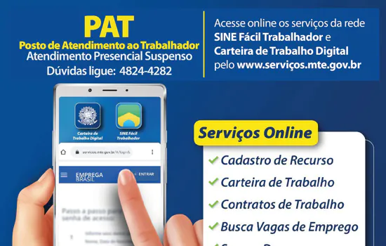 Plataformas digitais garantem acesso ao Seguro Desemprego e Carteira de Trabalho