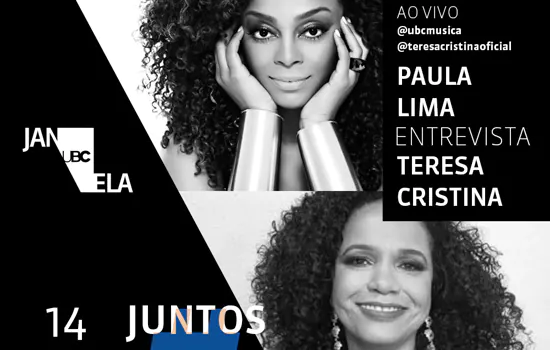 Paula Lima e Teresa Cristina fazem live em apoio à campanha “Juntos Pela Música”