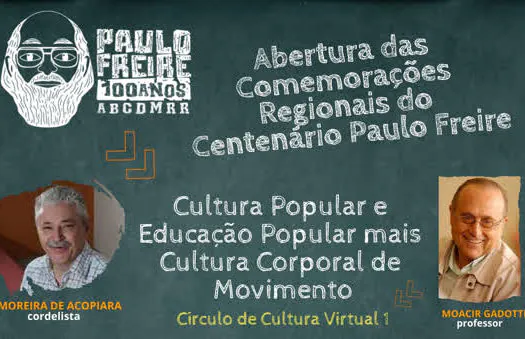 Educação de Diadema coordena live em homenagem a Paulo Freire nesta quinta (12)