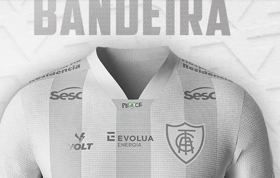 América-MG pede paz no futebol com camisa especial para o jogo com o Palmeiras