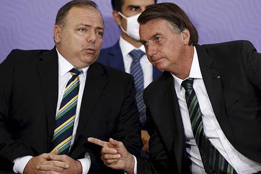 Bolsonaro se encontrou com Pazuello nesta segunda-feira no Alvorada