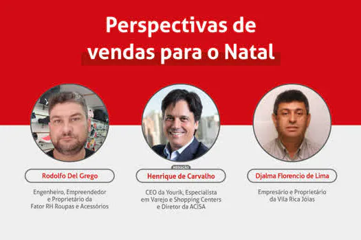 Comerciantes discutem perspectivas de vendas para o Natal