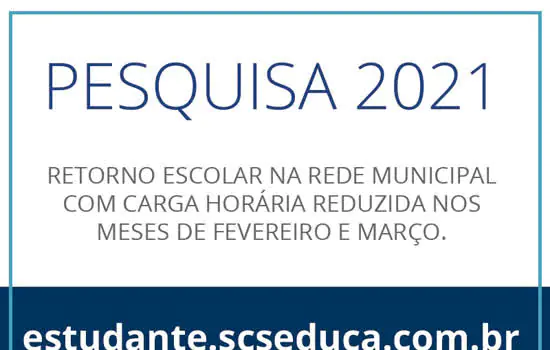 São Caetano lança nova pesquisa sobre retomada das aulas presenciais