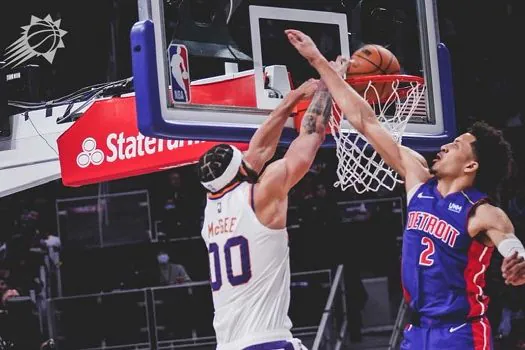 Suns atropelam Pistons e ampliam vantagem na NBA; Warriors perdem